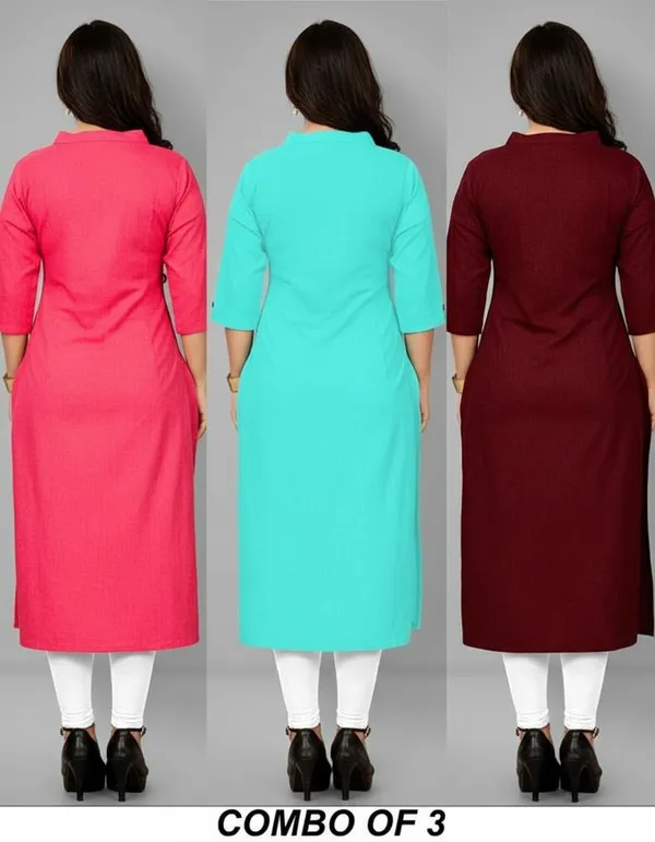 COLLAR_PINK_&_AQUA_BLUE_&_MAROON__A_LINE_KURTI