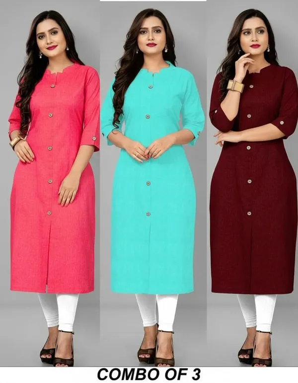COLLAR_PINK_&_AQUA_BLUE_&_MAROON__A_LINE_KURTI