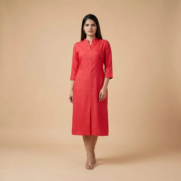 COLLAR_PINK_&_AQUA_BLUE_STRAIGHT_KURTI
