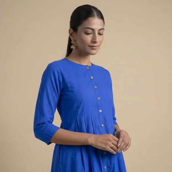 ZOYA_BLUE_GOWN_SOLID_KURTI