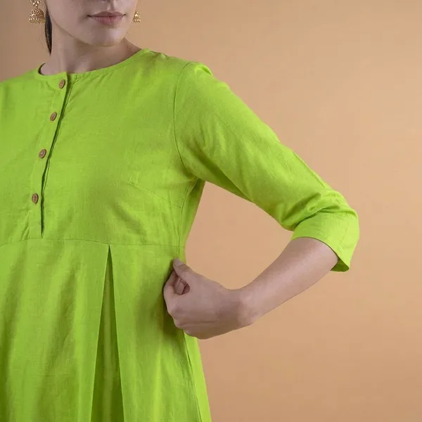 ZOYA_GREEN_GOWN_SOLID_KURTI