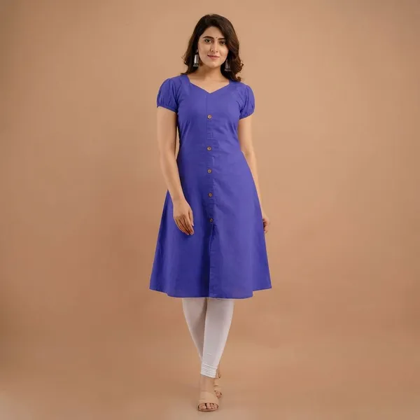 PUFFED__BLUE_&_AQUA_BLUE_GOWN_KURTI
