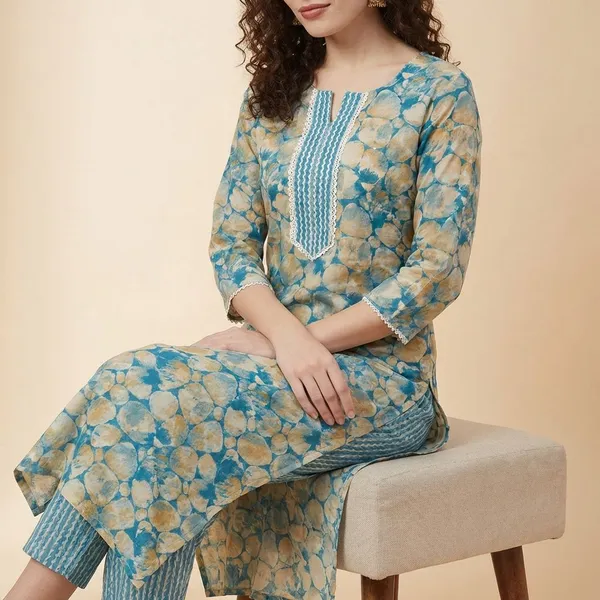BLUE_STONE_REYON_KURTA_SET_