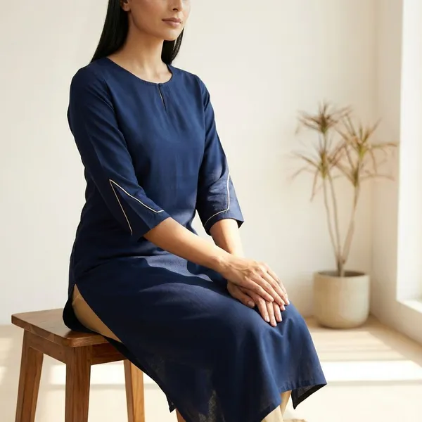 PETAL_BLACK_&_MAROON_&_NAVY_BLUE_PETAL_SLEEVE_KURTI