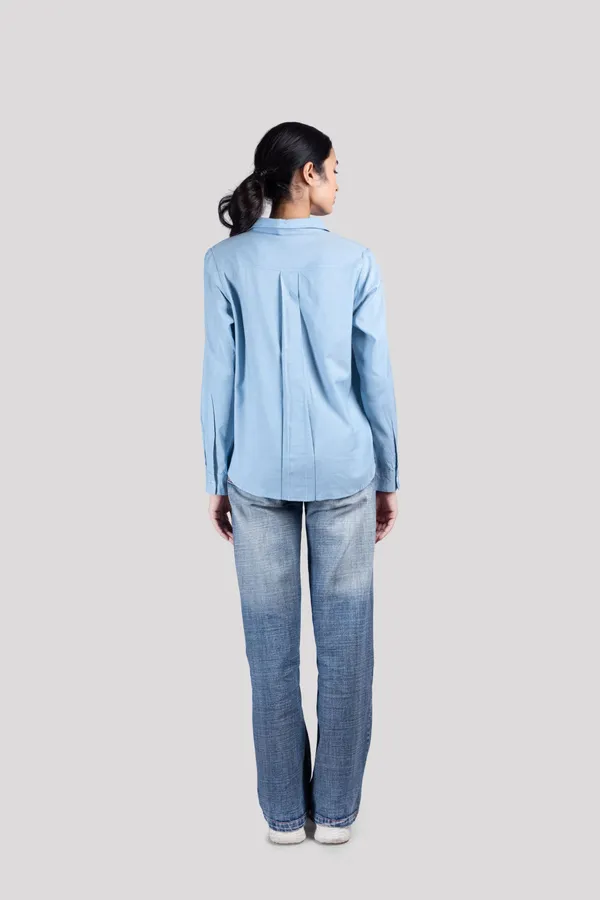 Blue_Cotton_Kurta_Shirt_For_Women