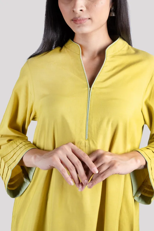 Mustard_Cotton_Co_Ord_Set_With_Comfort_Salwar_For_Women