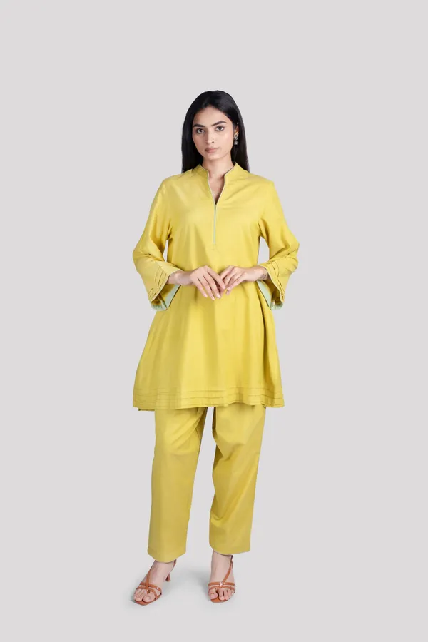 Mustard_Cotton_Co_Ord_Set_With_Comfort_Salwar_For_Women