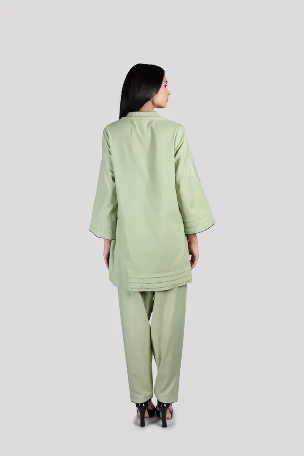 Green_Cotton_Co_Ord_Set_With_Comfort_Salwar_For_Women