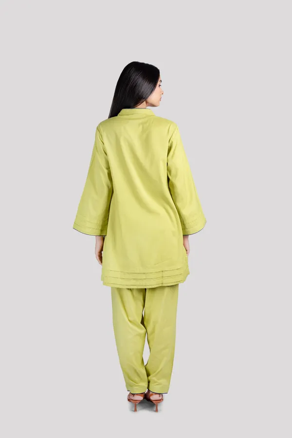 Green_Cotton_Co_Ord_Set_With_Comfort_Salwar_For_Women