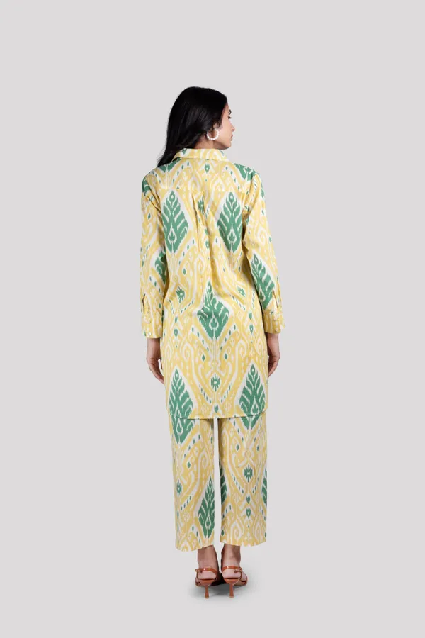 Green_Soft_Cotton_Ikat_Print_Co_Ord_Set_For_Women