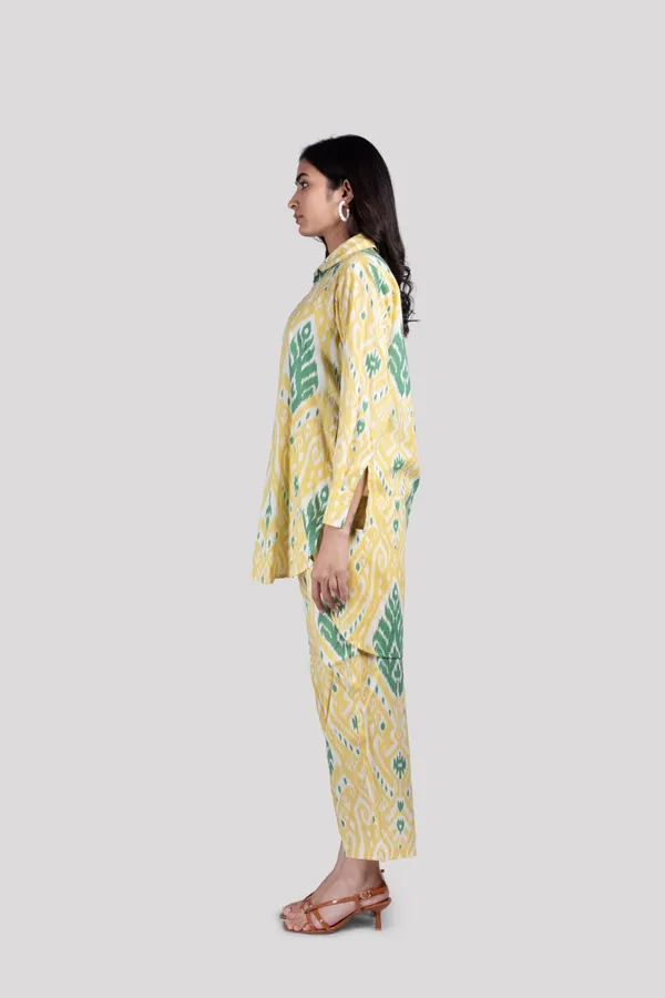 Green_Soft_Cotton_Ikat_Print_Co_Ord_Set_For_Women