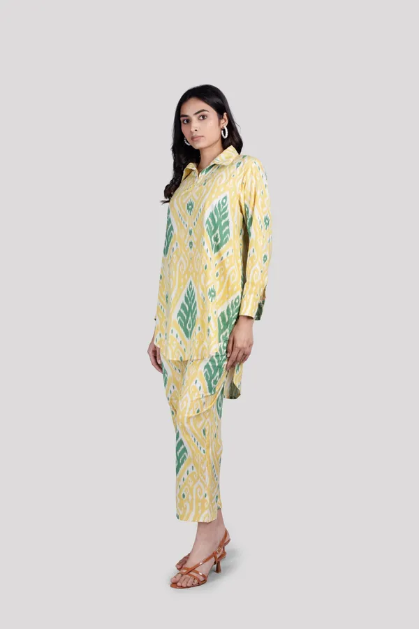 Green_Soft_Cotton_Ikat_Print_Co_Ord_Set_For_Women