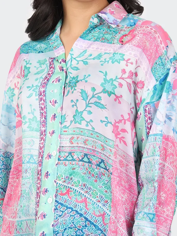 Multicolour_Cotton_Floral_Semi_Formal_Shirt_For_Women