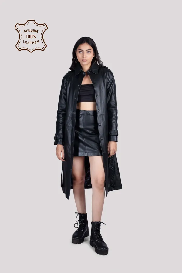 Black_Leather_Pencil_Short_Skirt_For_Women
