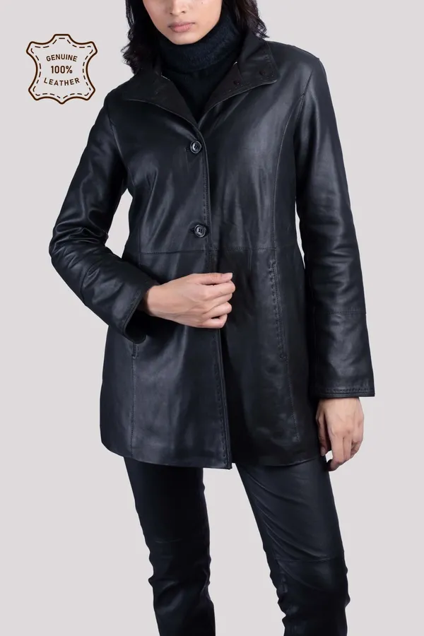 Black_Leather_Hand_Stitched_Long_Coat_For_Women