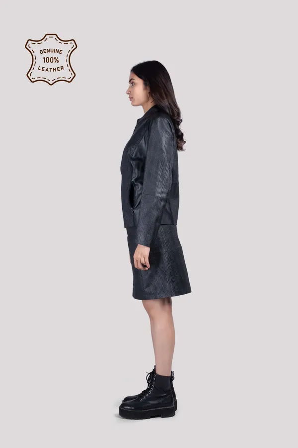 Black_Leather_Printed_Jacket_For_Women