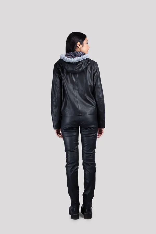Black_Leather_Hooded_Fake_Fur_Jacket_For_Women