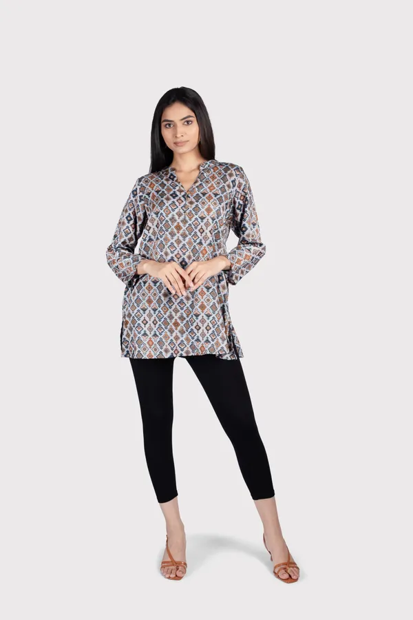 Blue_Soft_Cotton_Print_Kurti_For_Women