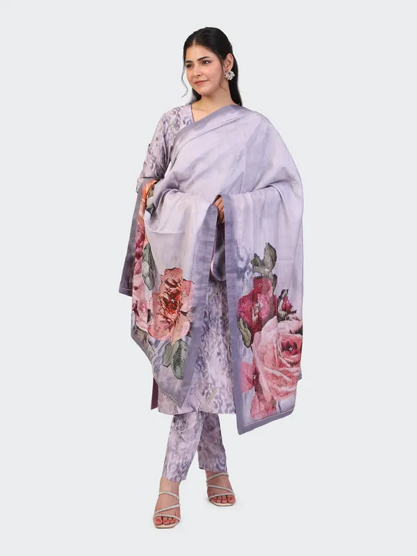 Purple_Cotton_Mauve_Hand_Embroidered_Sleeves_Kurta_Set_With_Dupatta_For_Women