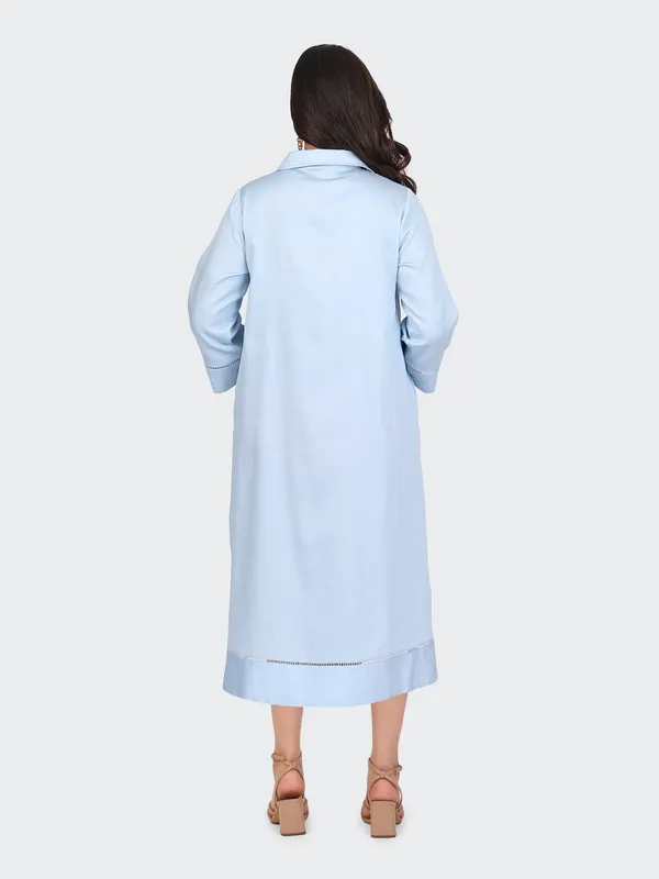 Sky_Blue_Cotton_Lace_Sleeves_Bottom_Collared_Dress_For_Women