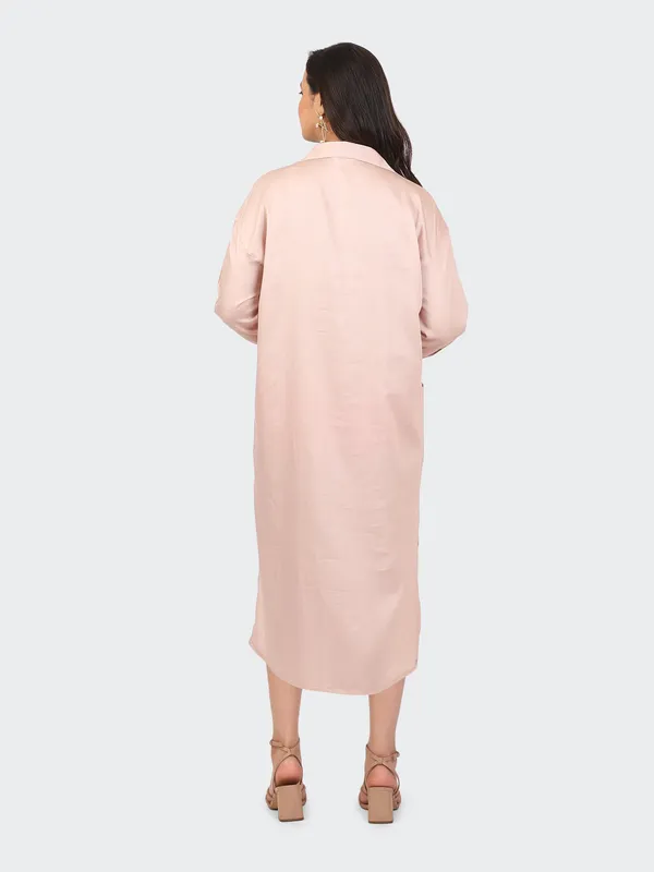 Pink_Cotton_Dusty_Rose_Embroidered_Pockets_Oversized_Calf_Length_Dress_For_Women