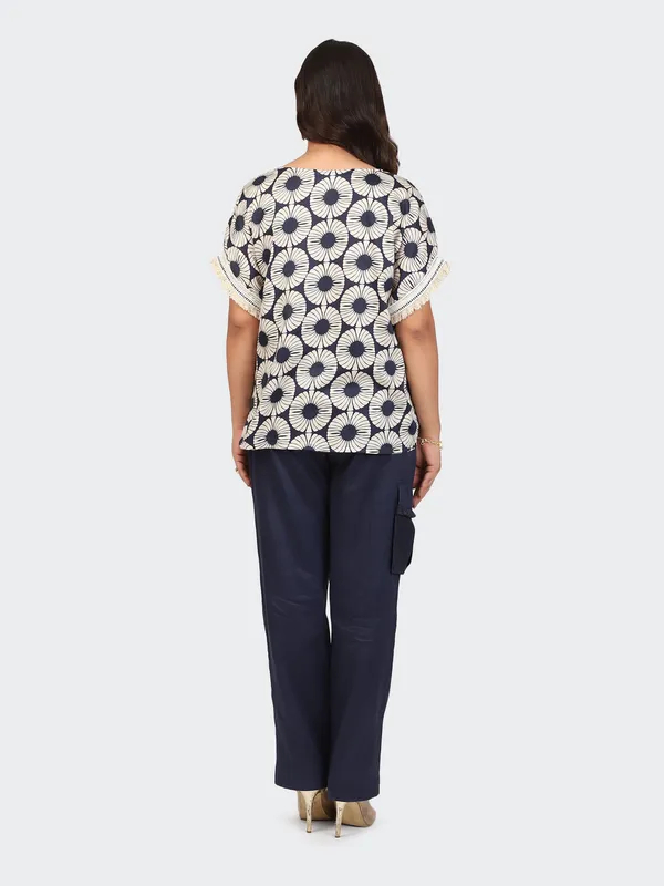 Blue_Cotton_Navy_Bohemian_Cargo_Pocket_Co_Ord_Pant_Set_For_Women