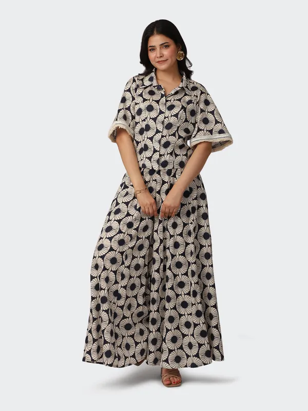 Beige_And_Navy_Cotton_Bohemian_Short_Top_Sharara_Co_Ord_Set_For_Women