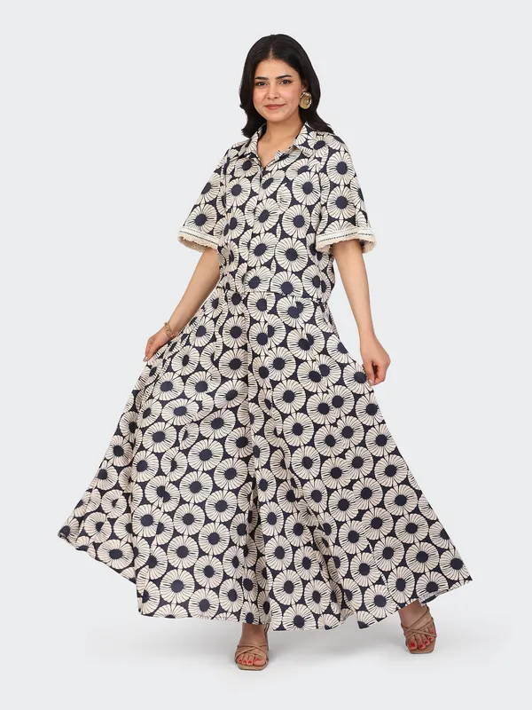 Beige_And_Navy_Cotton_Bohemian_Short_Top_Sharara_Co_Ord_Set_For_Women