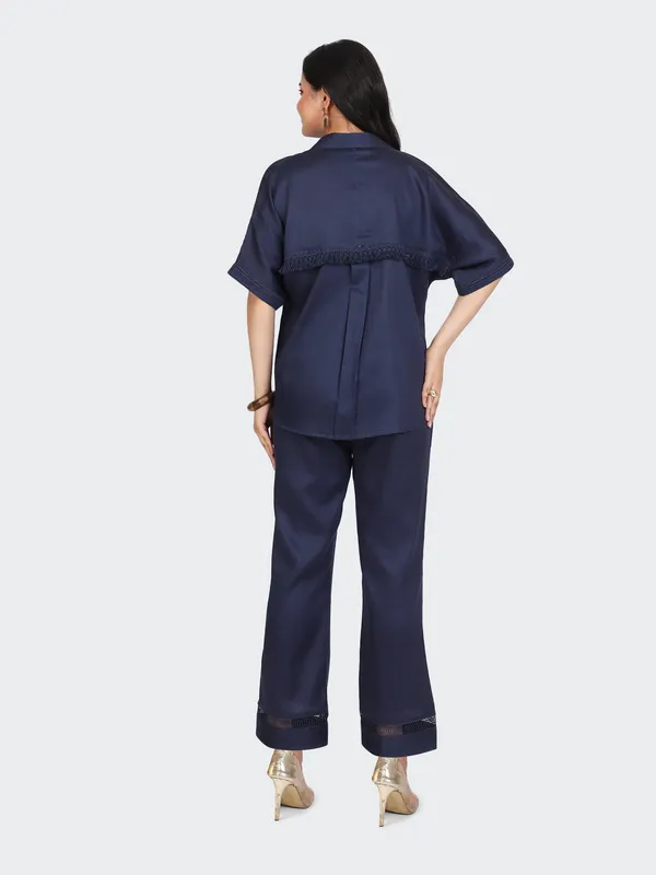 Blue_Cotton_Navy_Decorative_Lace_Pockets_Sleeves_Back_Co_Ord_Set_For_Women