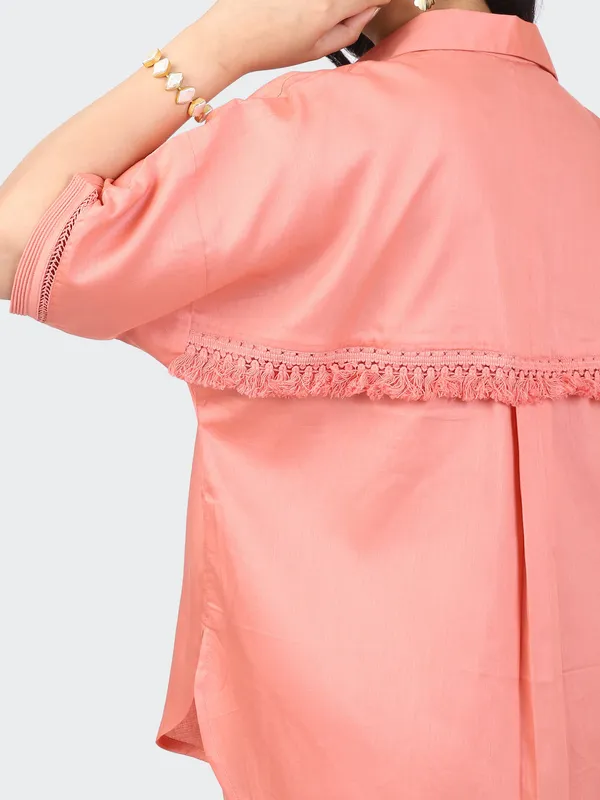 Peach_Cotton_Decorative_Lace_Pockets_Sleeves_Back_Co_Ord_Set_For_Women
