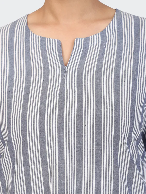 Blue_Fine_Cotton_Comfortable_Co_Ord_Set_For_Women