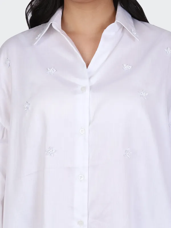 White_Fine_Cotton_Comfortable_Co_Ord_Set_For_Women