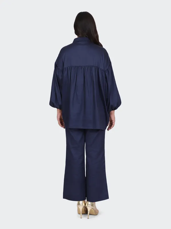 Navy_Fine_Cotton_Comfortable_Co_Ord_Set_For_Women