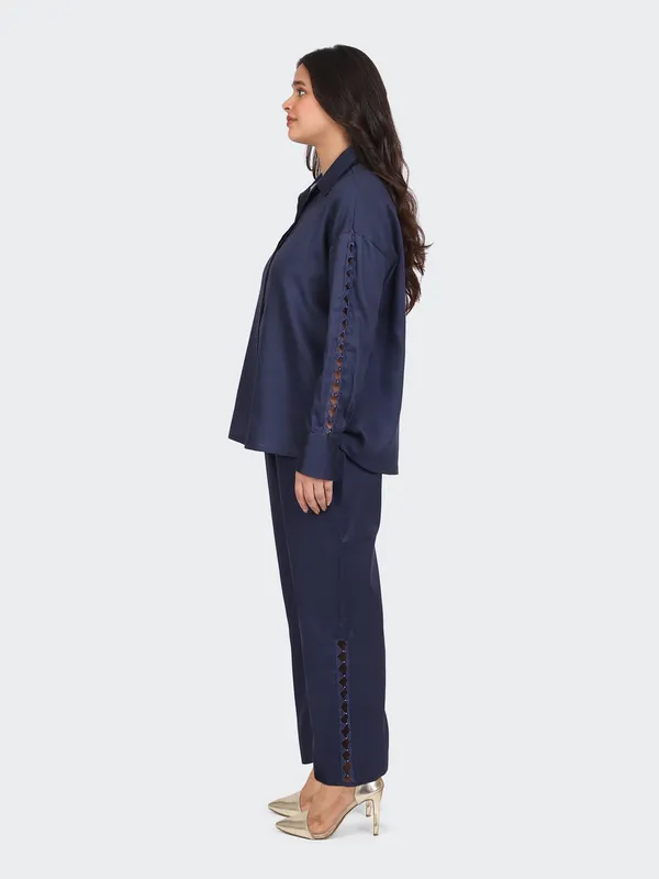 Navy_Fine_Cotton_Comfortable_Co_Ord_Set_For_Women
