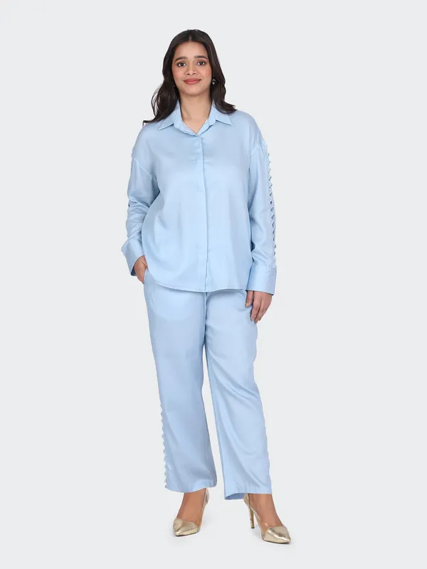 Sky_Blue_Fine_Cotton_Comfortable_Co_Ord_Set_For_Women