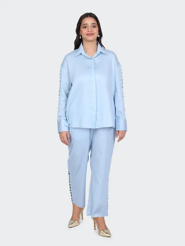 Sky_Blue_Fine_Cotton_Comfortable_Co_Ord_Set_For_Women