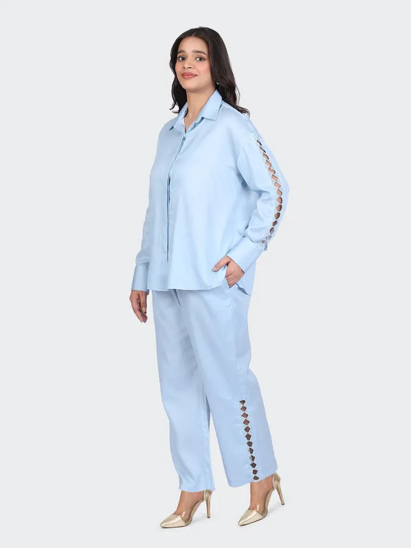 Sky_Blue_Fine_Cotton_Comfortable_Co_Ord_Set_For_Women