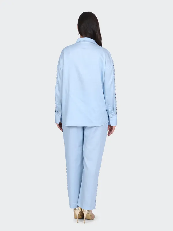 Sky_Blue_Fine_Cotton_Comfortable_Co_Ord_Set_For_Women