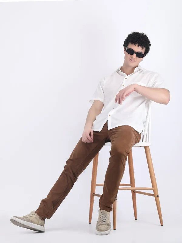 White_Cotton_Slub_Lightweight_Summer_Shirt_For_Men