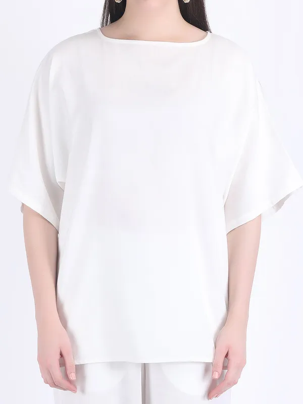White_Cotton_Flex_Lucent_Comfort_Wear_Co_Ord_Set_For_Women