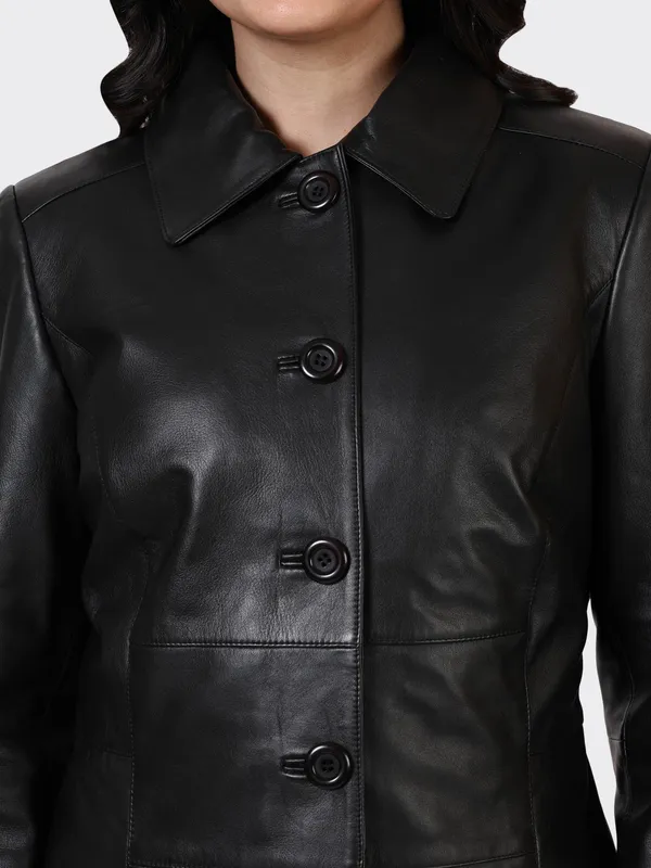 Black_Leather_Knee_Length_Jacket_For_Women
