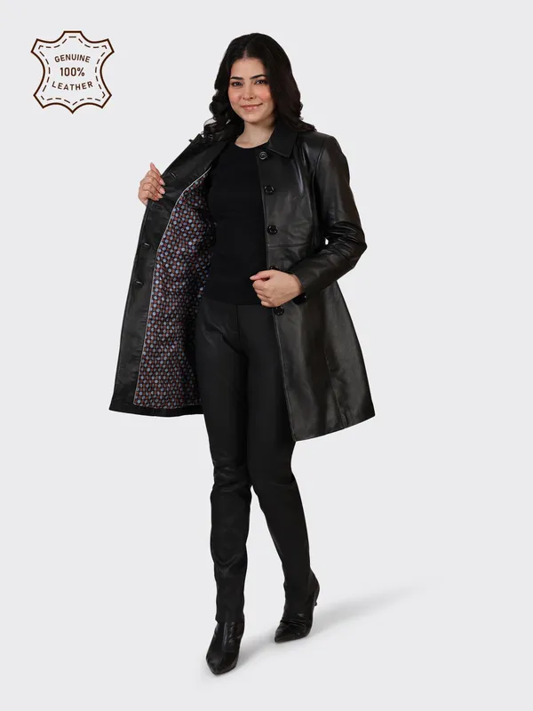 Black_Leather_Knee_Length_Jacket_For_Women