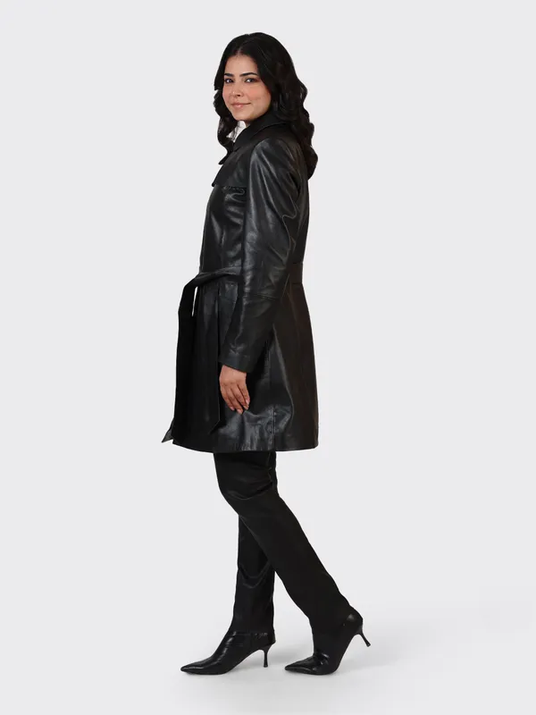 Black_Leather_Knee_Length_Jacket_For_Women