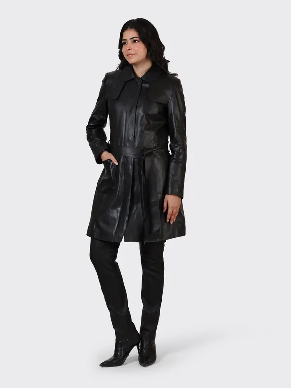 Black_Leather_Knee_Length_Jacket_For_Women