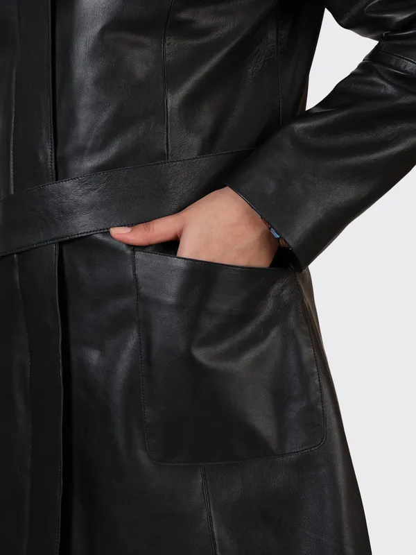 Black_Leather_Knee_Length_Jacket_For_Women