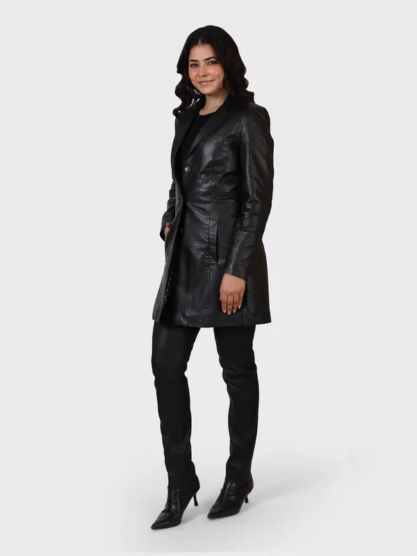 Black_Leather_Knee_Length_Jacket_For_Women