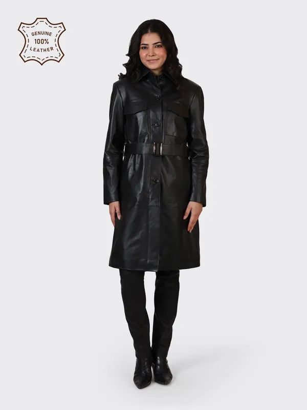 Black_Leather_Knee_Length_Jacket_For_Women