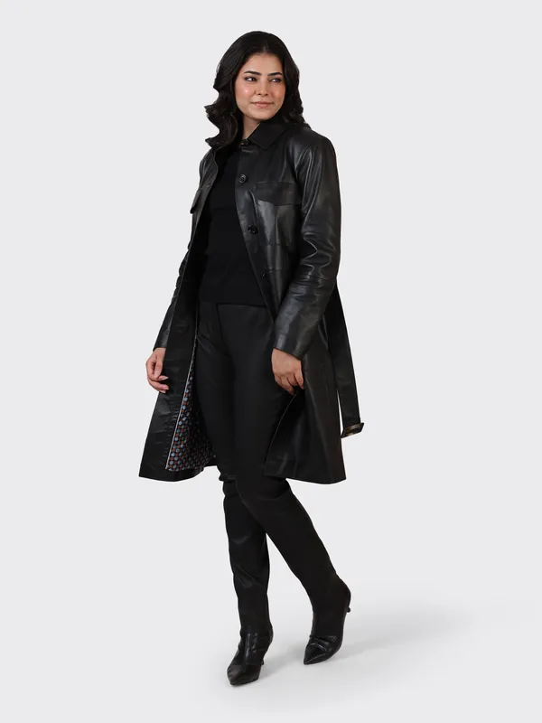 Black_Leather_Knee_Length_Jacket_For_Women