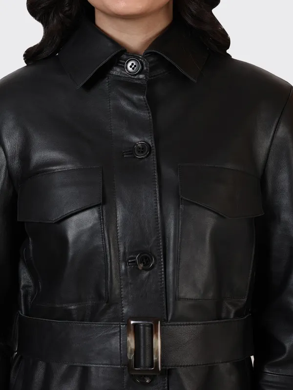 Black_Leather_Knee_Length_Jacket_For_Women