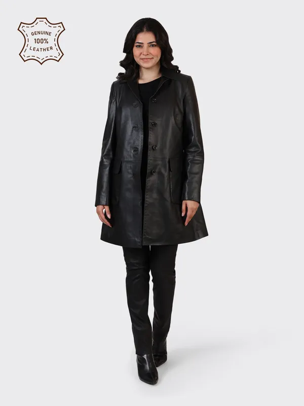 Black_Leather_Knee_Length_Jacket_For_Women